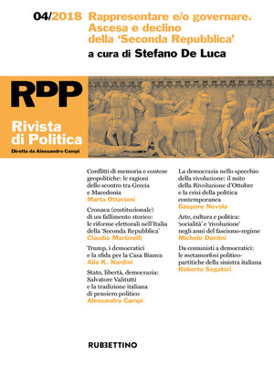cover image of Rivista di Politica 4/2018